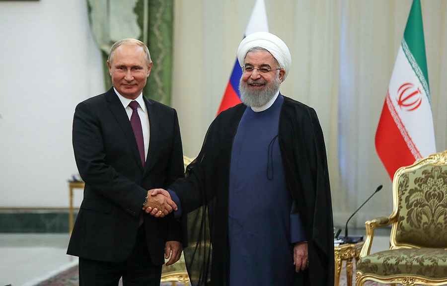 دیدار ولادیمیر پوتین با حسن روحانی در تهران