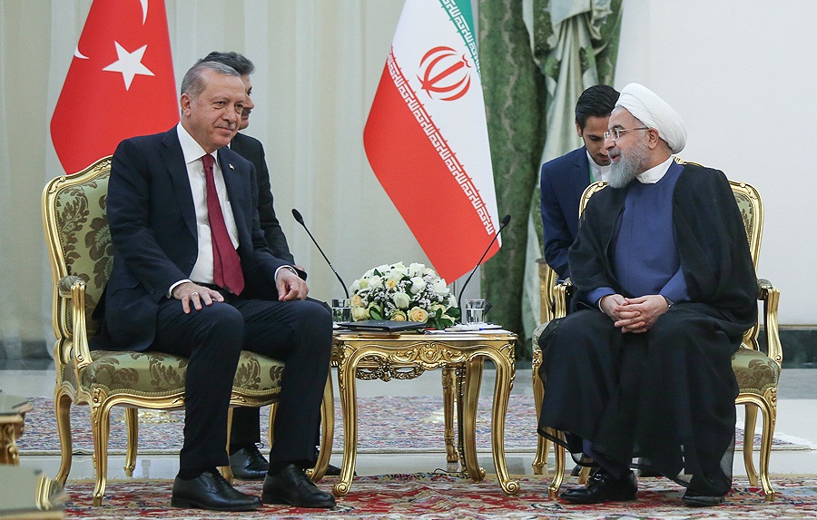 دیدار رئیس جمهور ترکیه با حسن روحانی