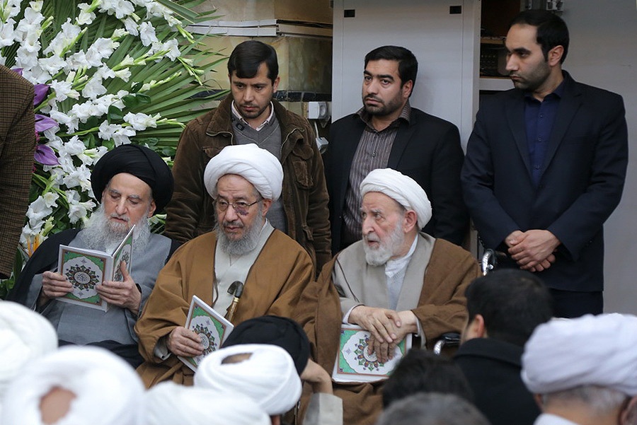 مراسم ختم آیت الله هاشمی شاهرودی در قم