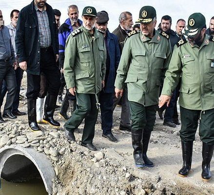 آمادگی سپاه برای بازسازی منازل و روستاهای سیل‌‌زده/ تخلیه سیلاب گمیشان تا ۳ روز آینده